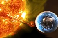 Одна из сильнейших вспышек на Солнце за последние три года удалось зафиксировать явление